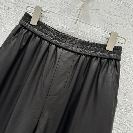 Leather Cropped Pants For Women 